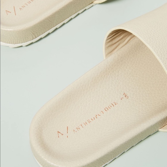 NEW Anthropologie Kimbra slides in cream size 40 - Picture 4 of 6